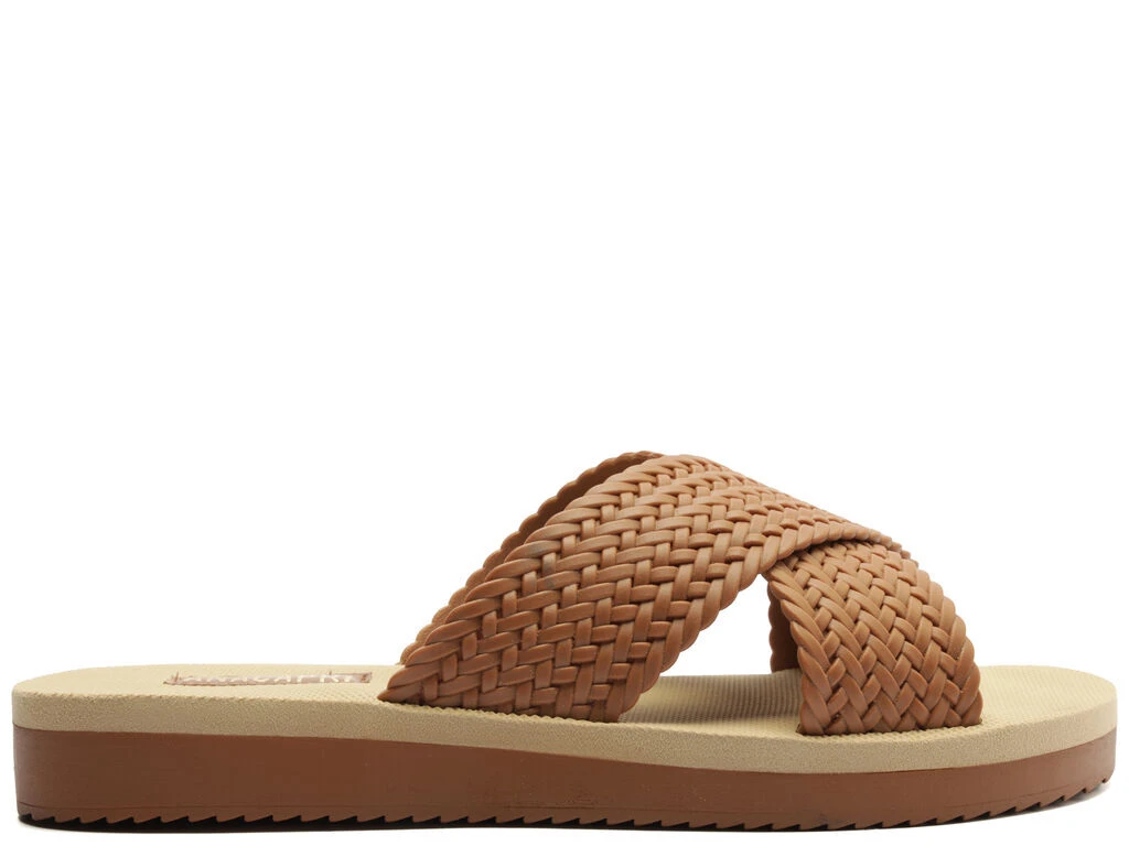 Injected Braided Cross Straps Flats Gallery