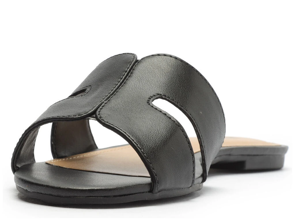 Leather Cutout Slide Sandal Gallery
