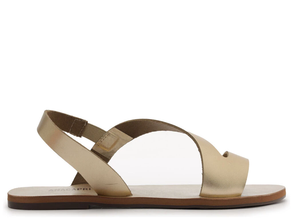 Metallic Crisscross Sandal Gallery