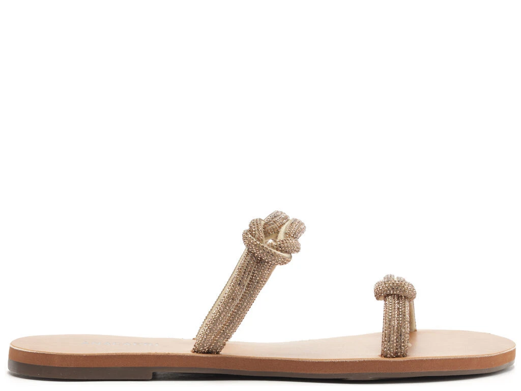 Glam Knot Parallel Straps Flats Gallery