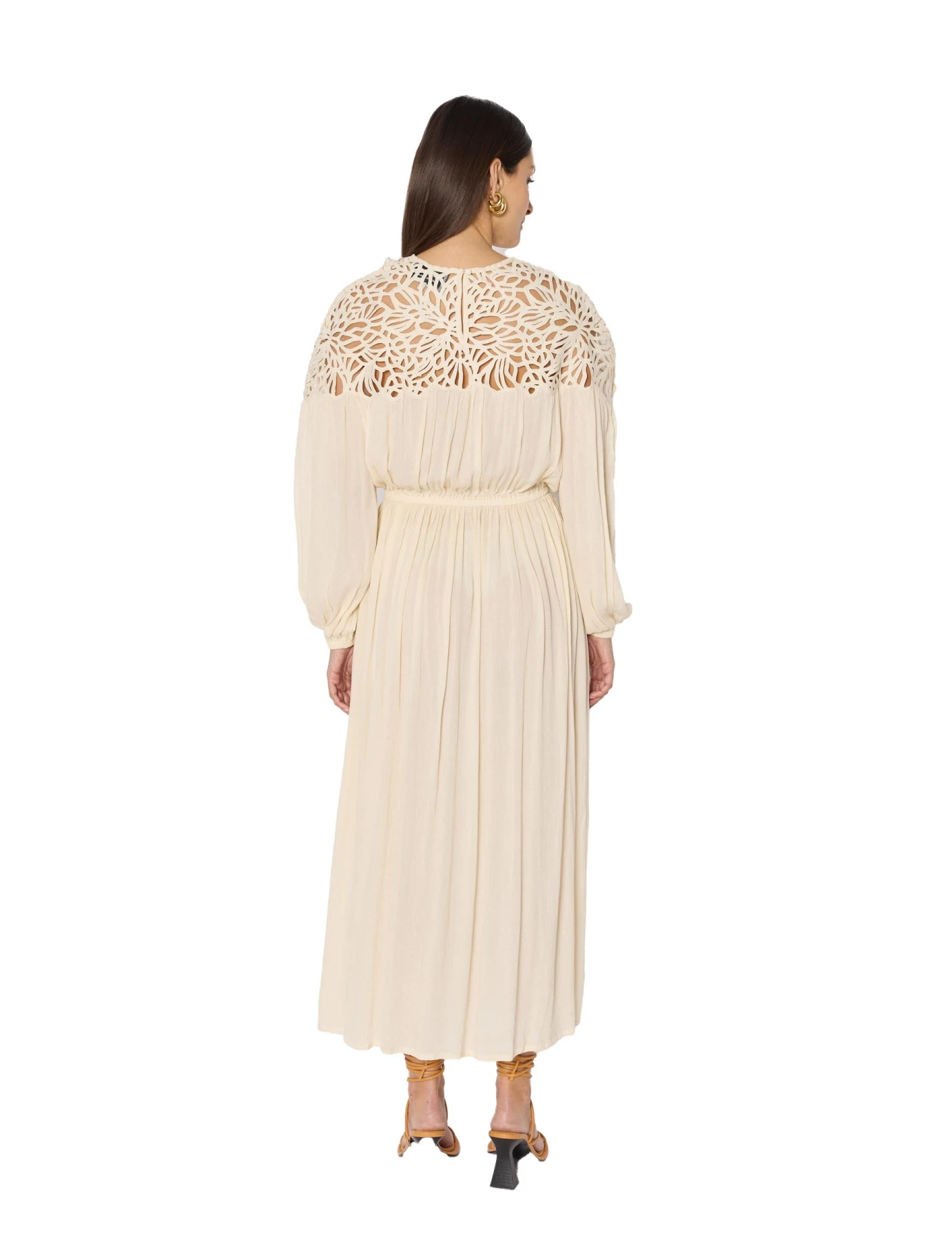 Long dress with crochet insert Gallery