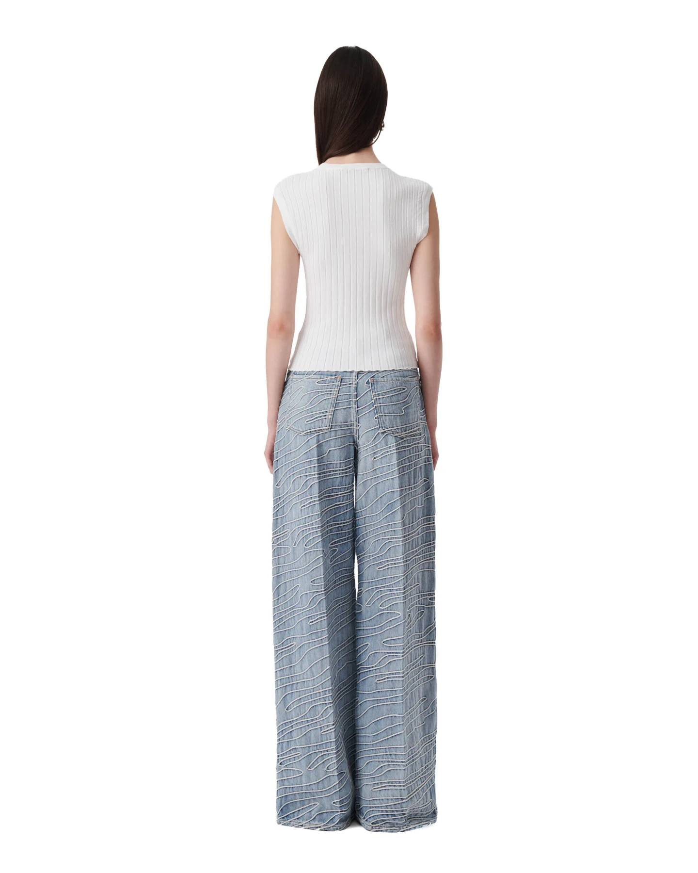 Ribbed Knit Sleeveless Top Gallery