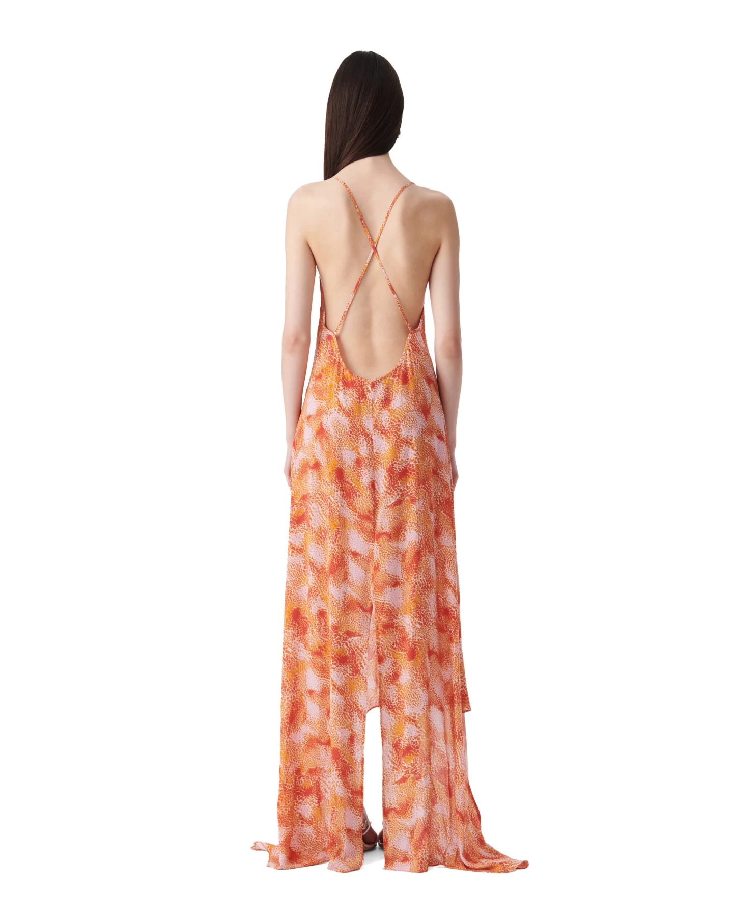 Bubble-print Long Dress Gallery