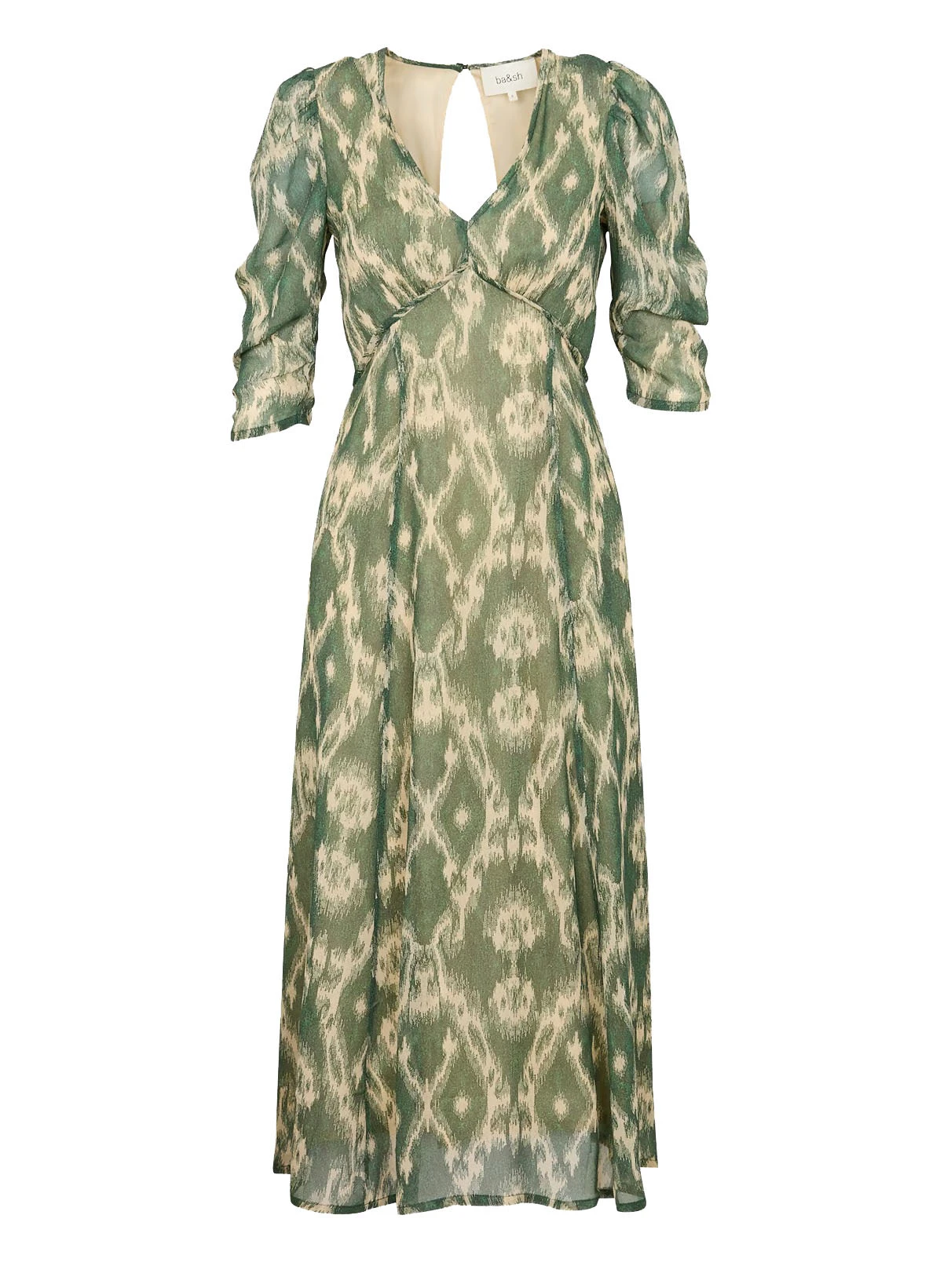 Printe Flowing Midi Dress Gallery