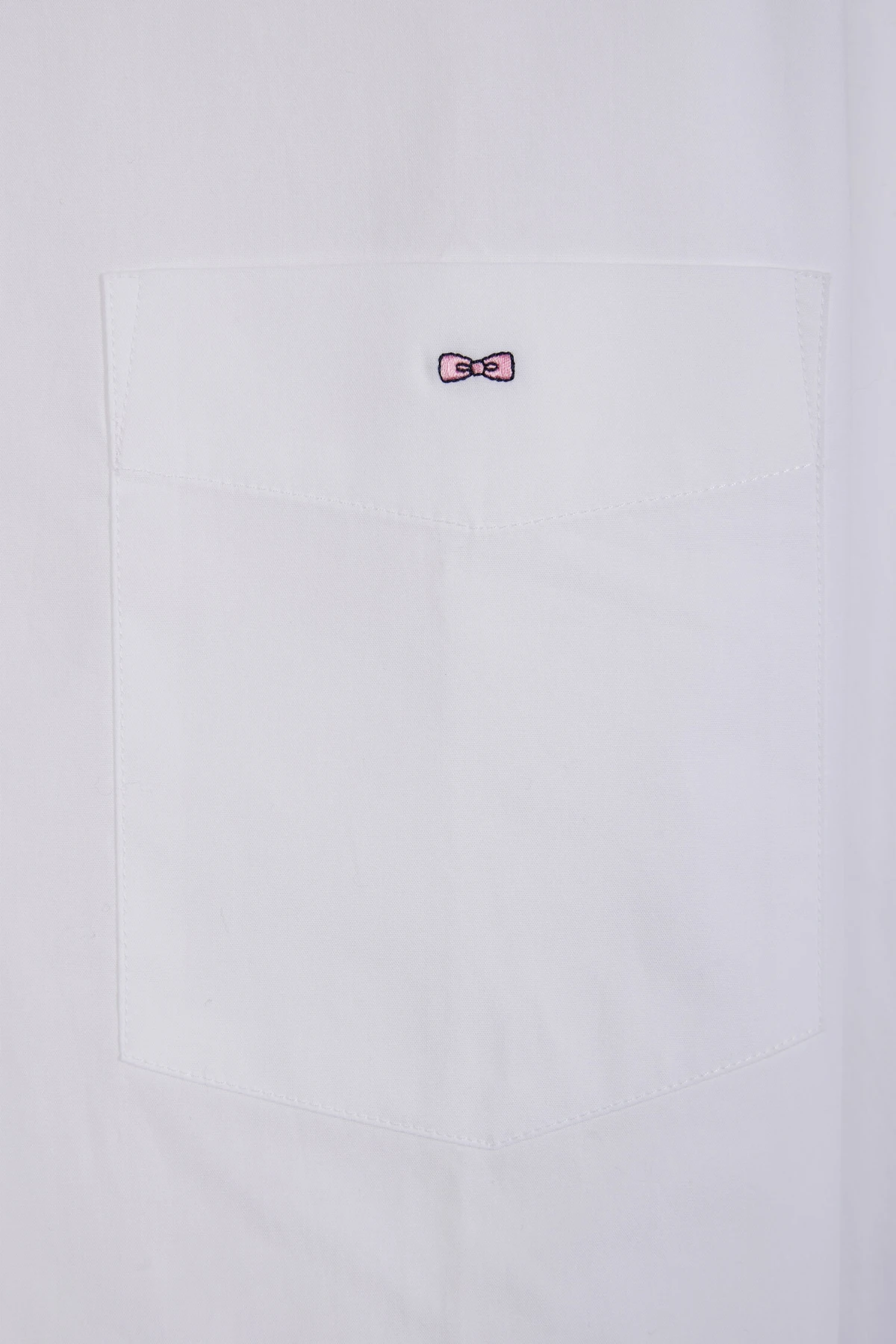 Straight-fit cotton shirt with elbow patch Gallery