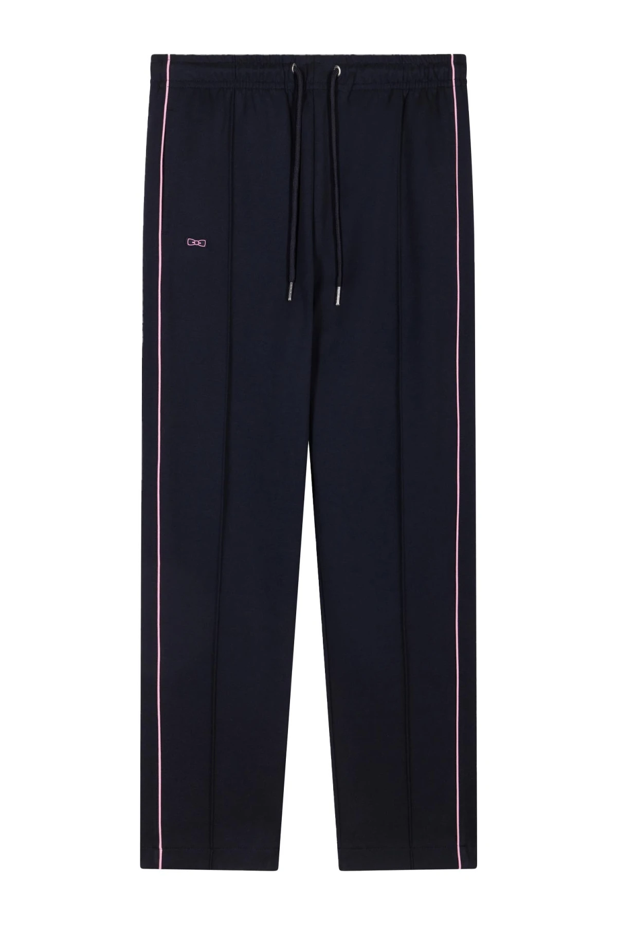 Straight-cut cotton interlock jogging pants Gallery