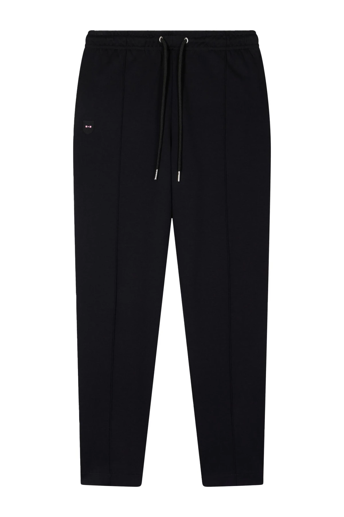 Straight-cut cotton interlock jogging pants Gallery