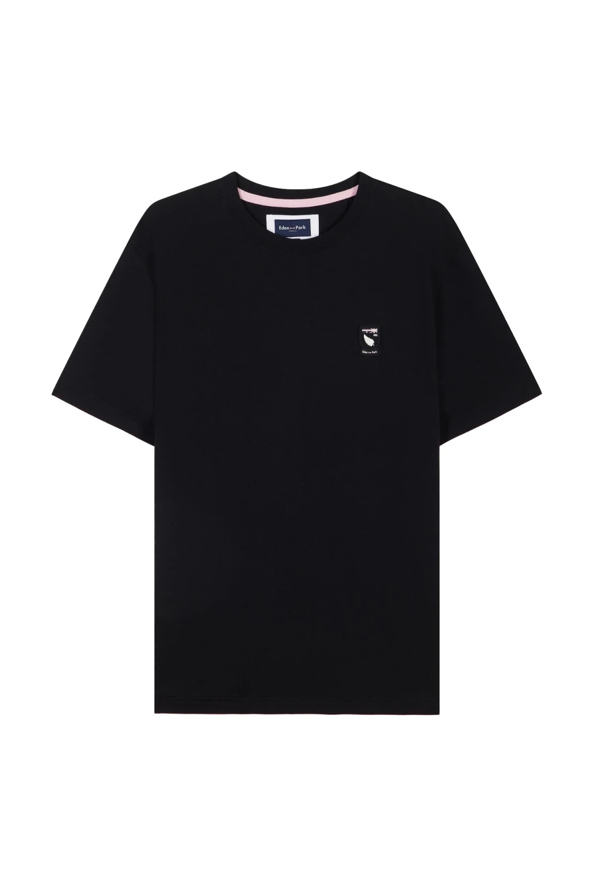 relaxed fit cotton t-shirt with New Zealand crest Gallery