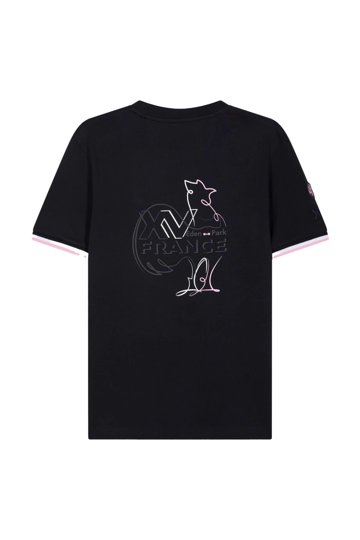 straight cut French XV T-shirt with Rooster embroidery Gallery