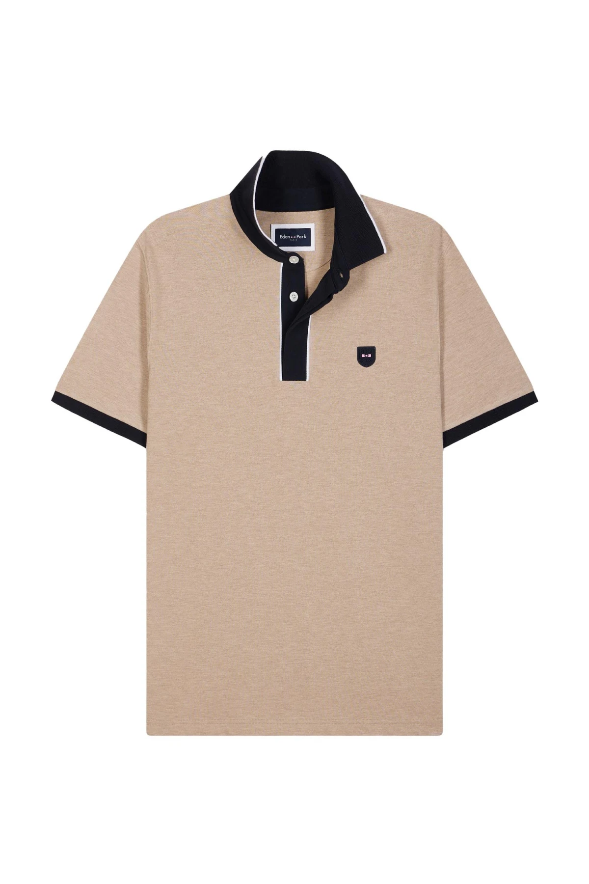 Slim-fit plain short-sleeved polo shirt  Gallery