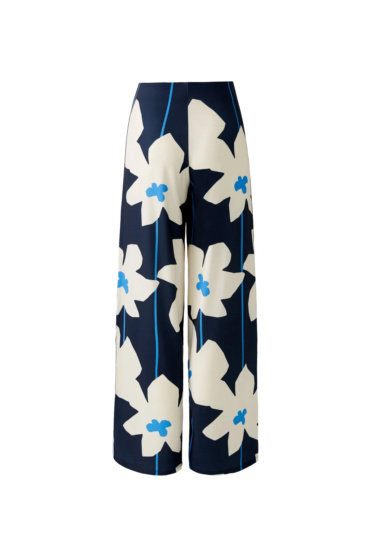 Floral Silky Touch Cropped Trousers Gallery