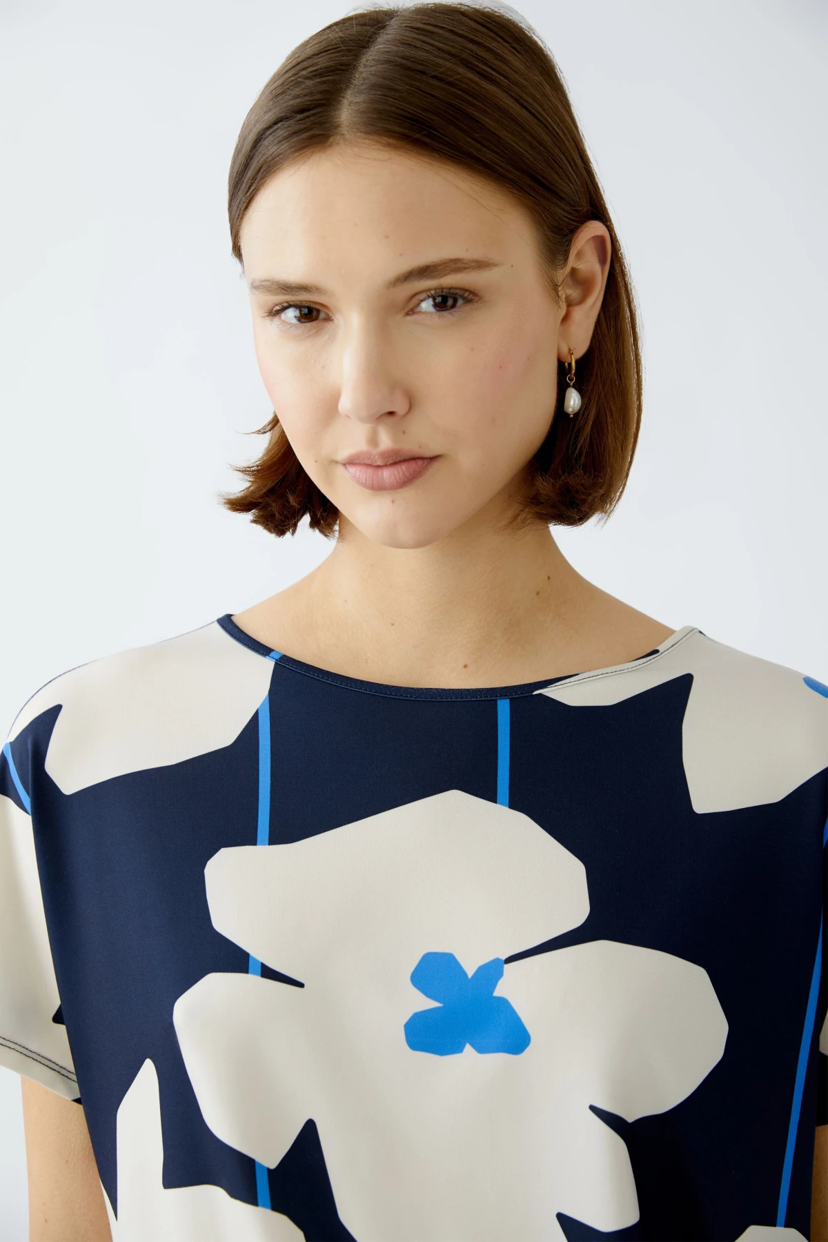 Silky Printed Top Gallery