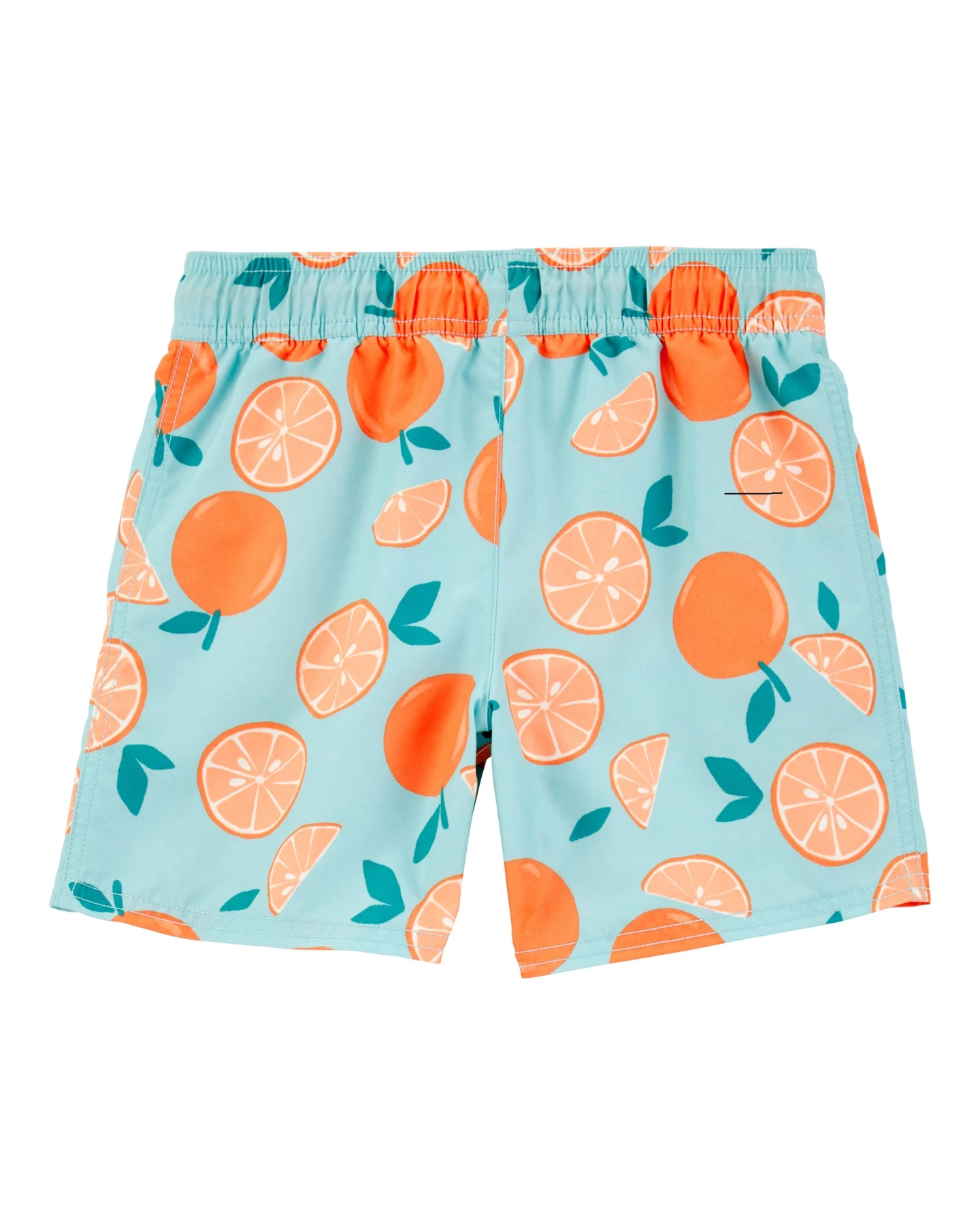 Orange Print Swim Trunks Gallery