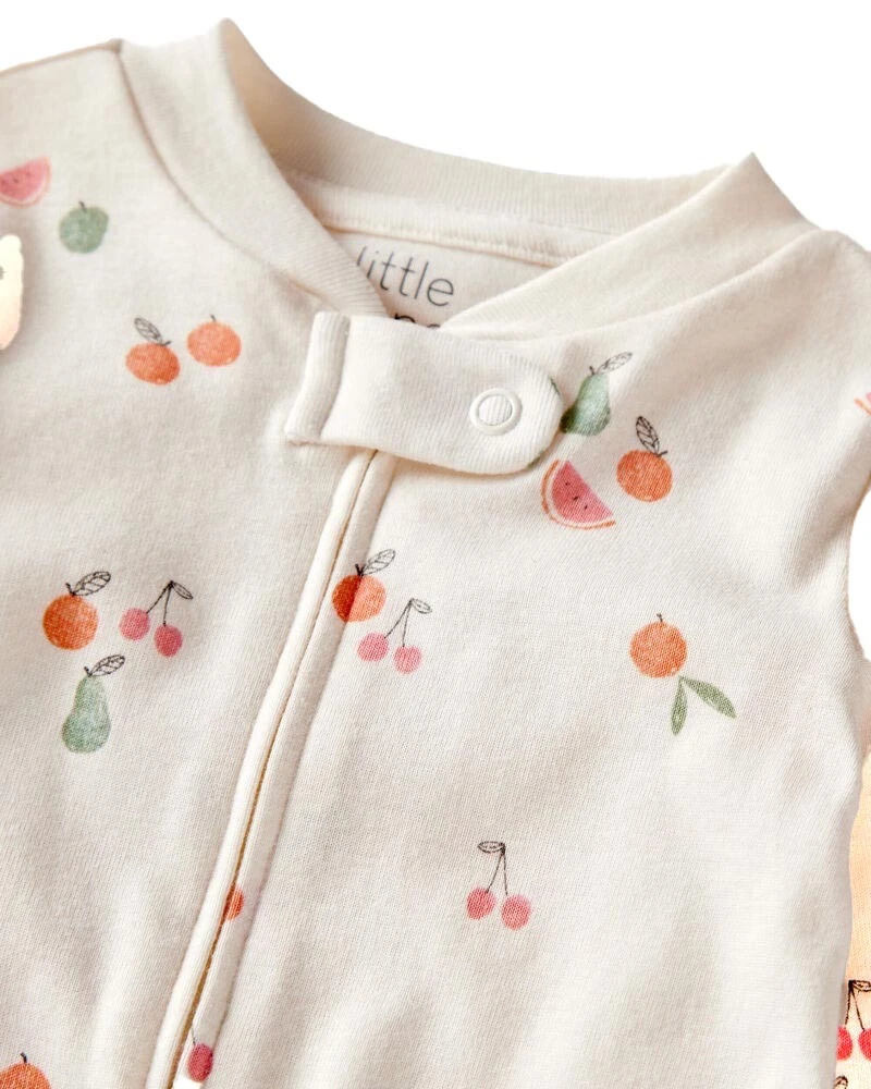 Little Planet Baby Organic Cotton Fruit-Print Sleep & Play Pajamas Gallery