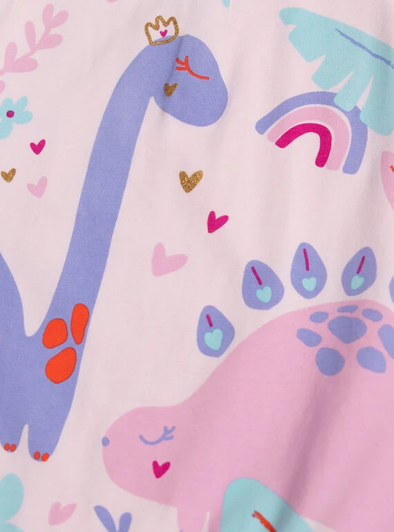 Pastel Dino Print Romper Gallery