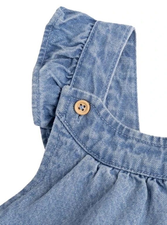 Light Wash Denim Heart Pocket Overalls Gallery