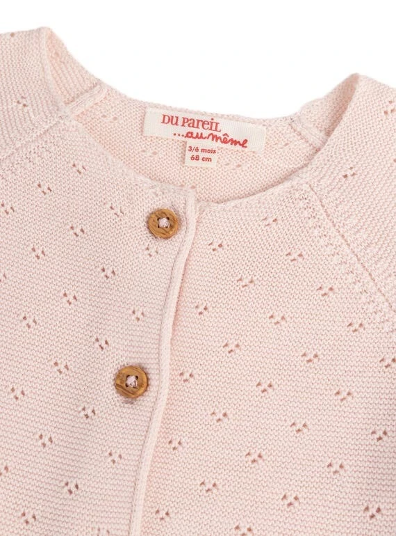 Pointelle Knit Cardigan Gallery