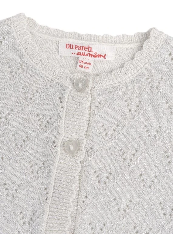 Pointelle Knit Cardigan Gallery