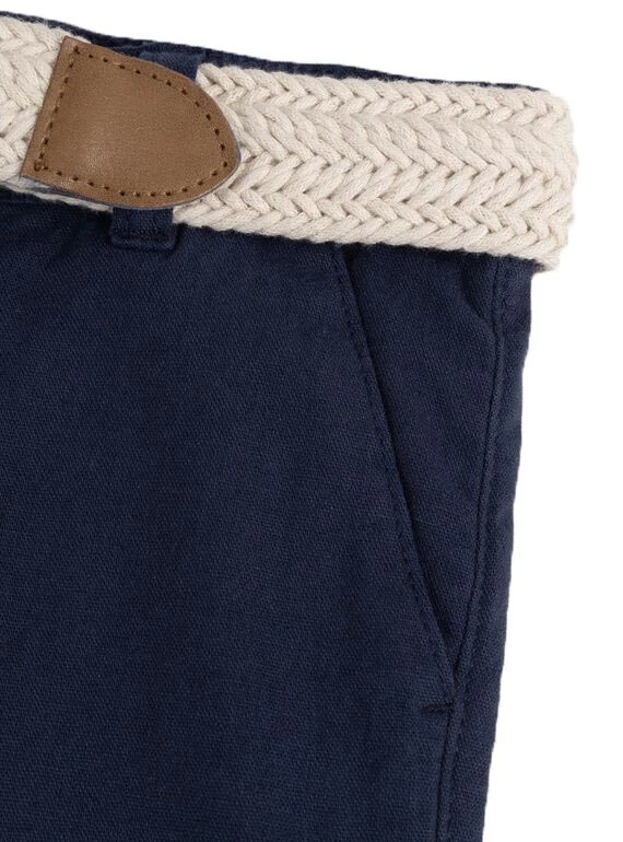 Braided Belt Cropped Trousers Gallery