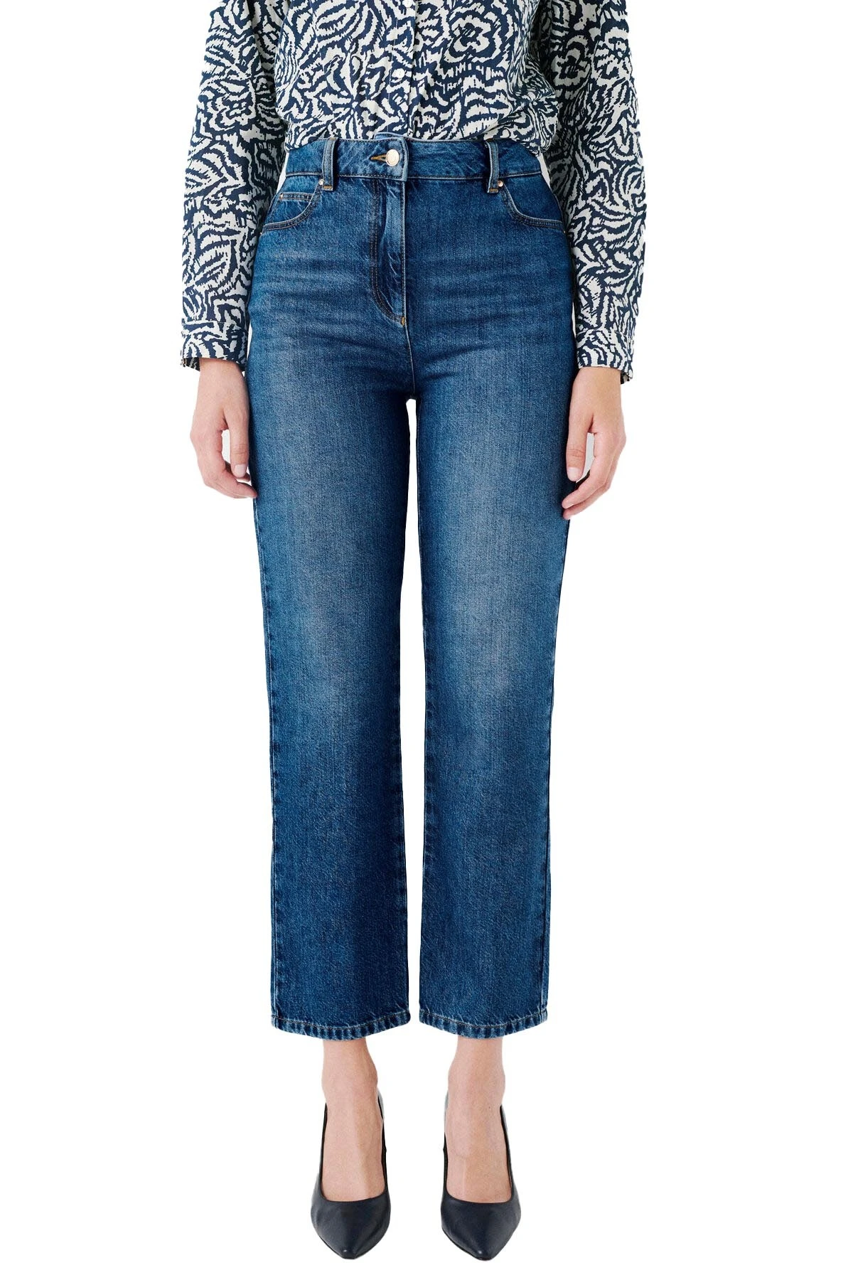 Cotton Straight Cut Pants Gallery