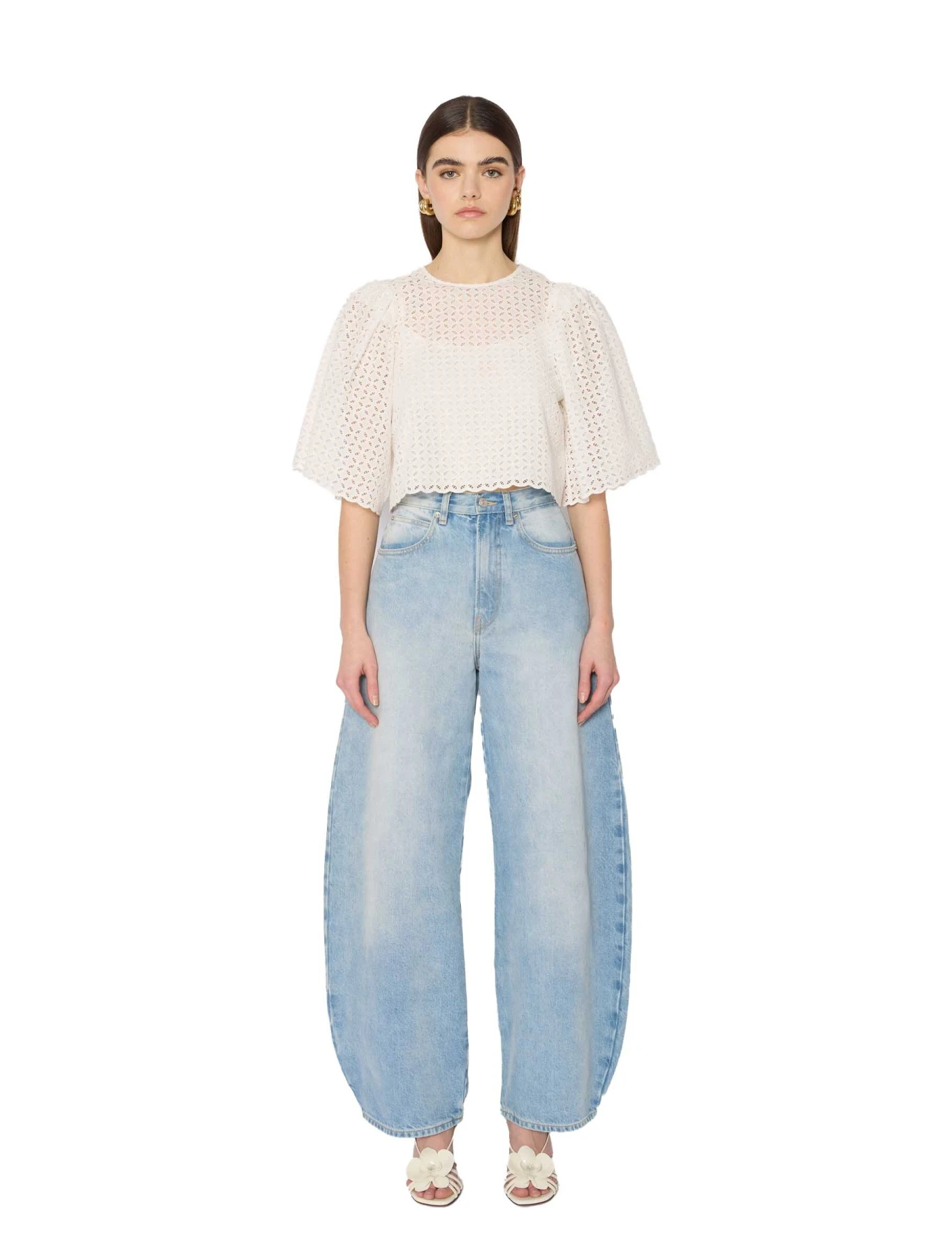 Embroidered Short Top Gallery