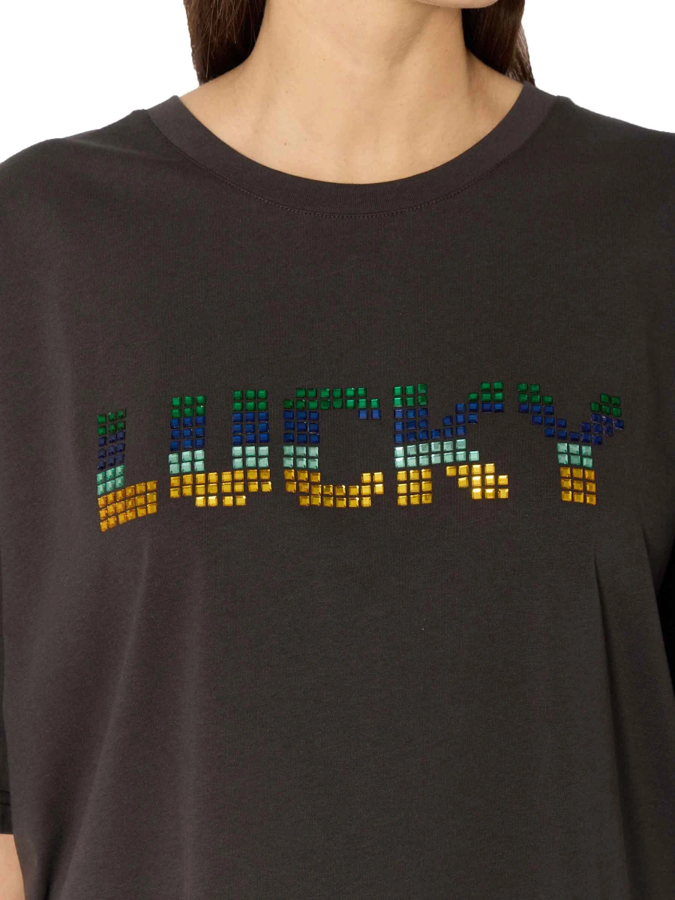 Graphic Oversized LUCKY T-Shirt Gallery