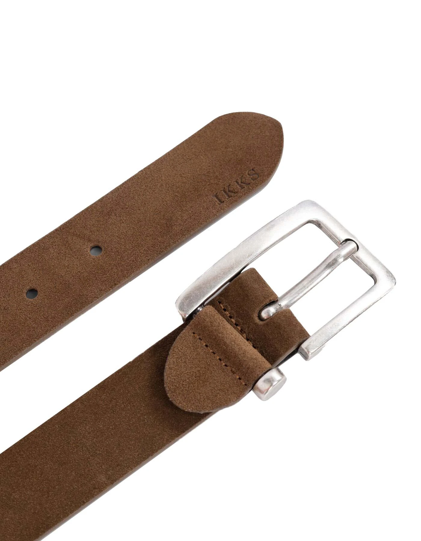 Open Buckle Suede Leather Belt Gallery
