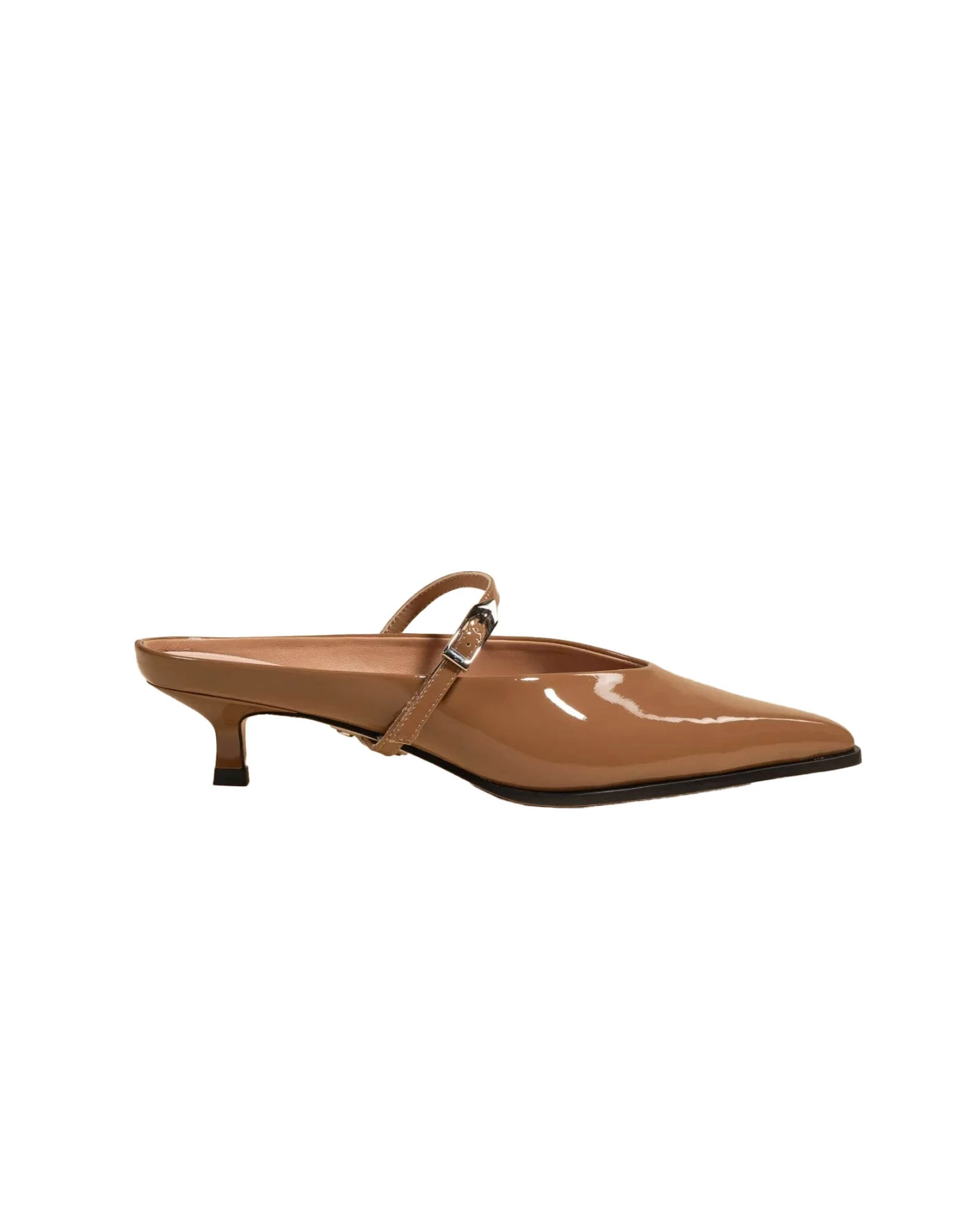 Kittin heel Leather pointed Mule Gallery