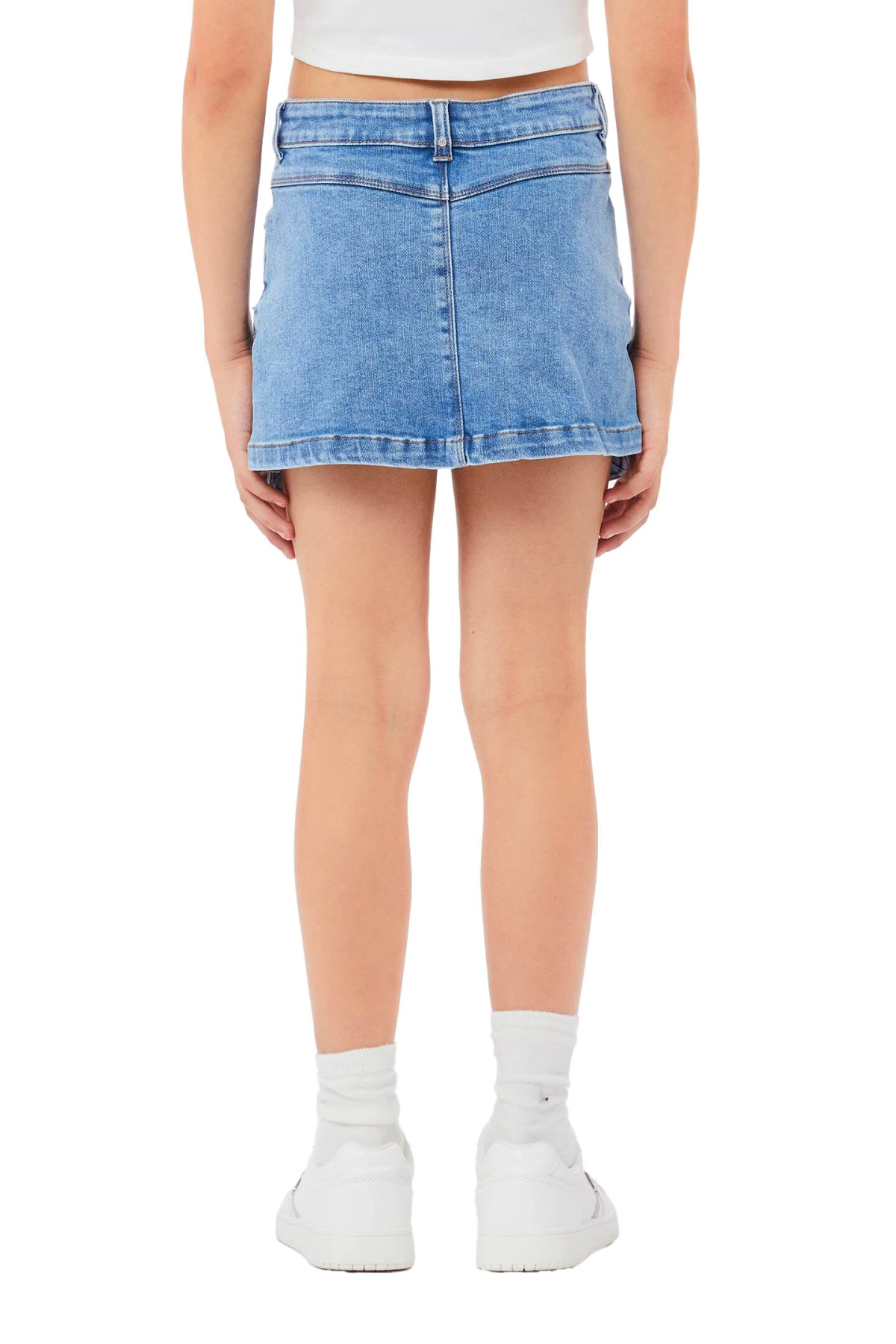 Stretch cotton-blend denim skirt Gallery
