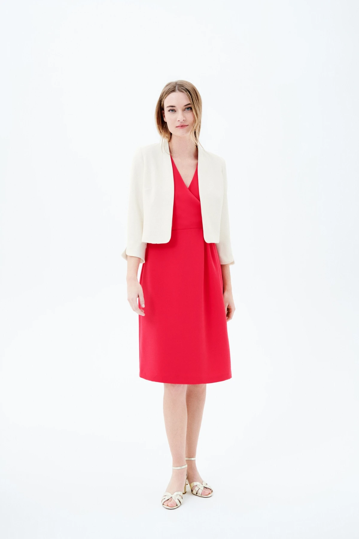 3\4 Slit Sleeves Cropped Jacket  Gallery