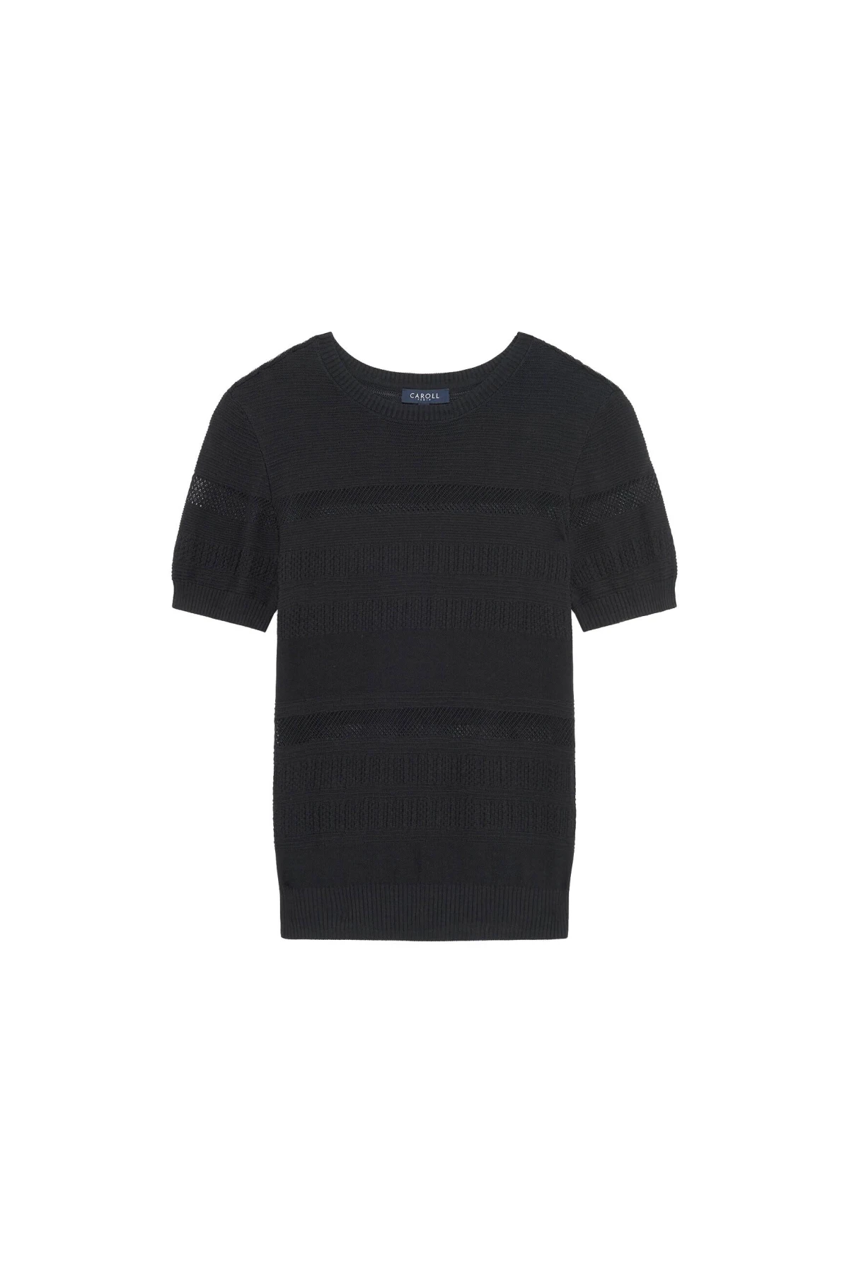 Slim-Fit Knit Jumper with Scalloped Trim Gallery