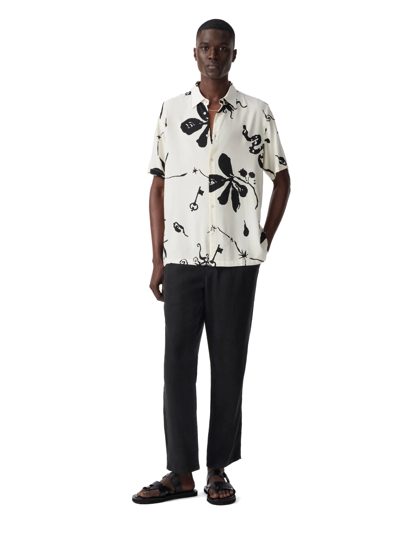 REGULAR chalk maxi print shirt Gallery