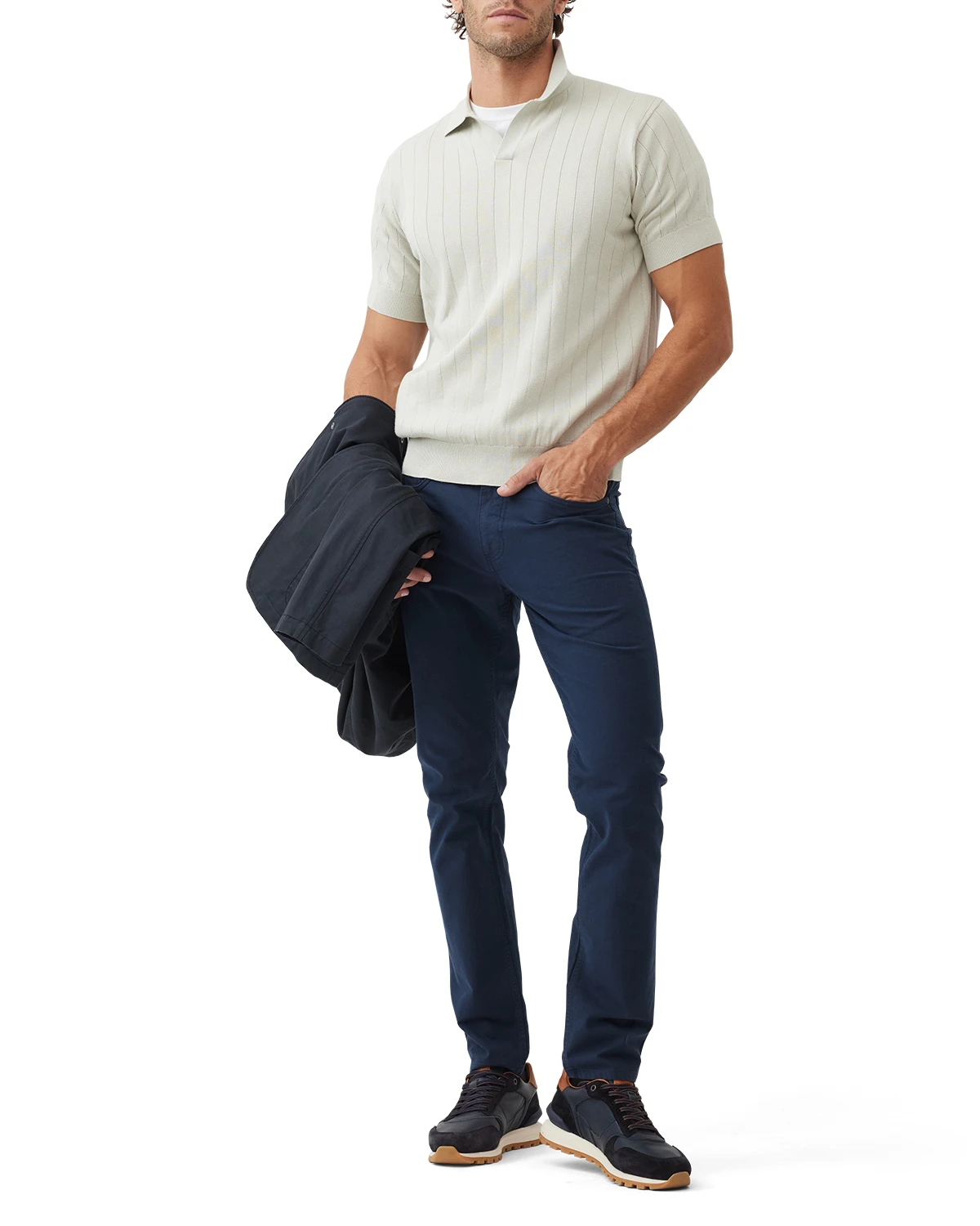Freys Crescent Knit Polo Gallery