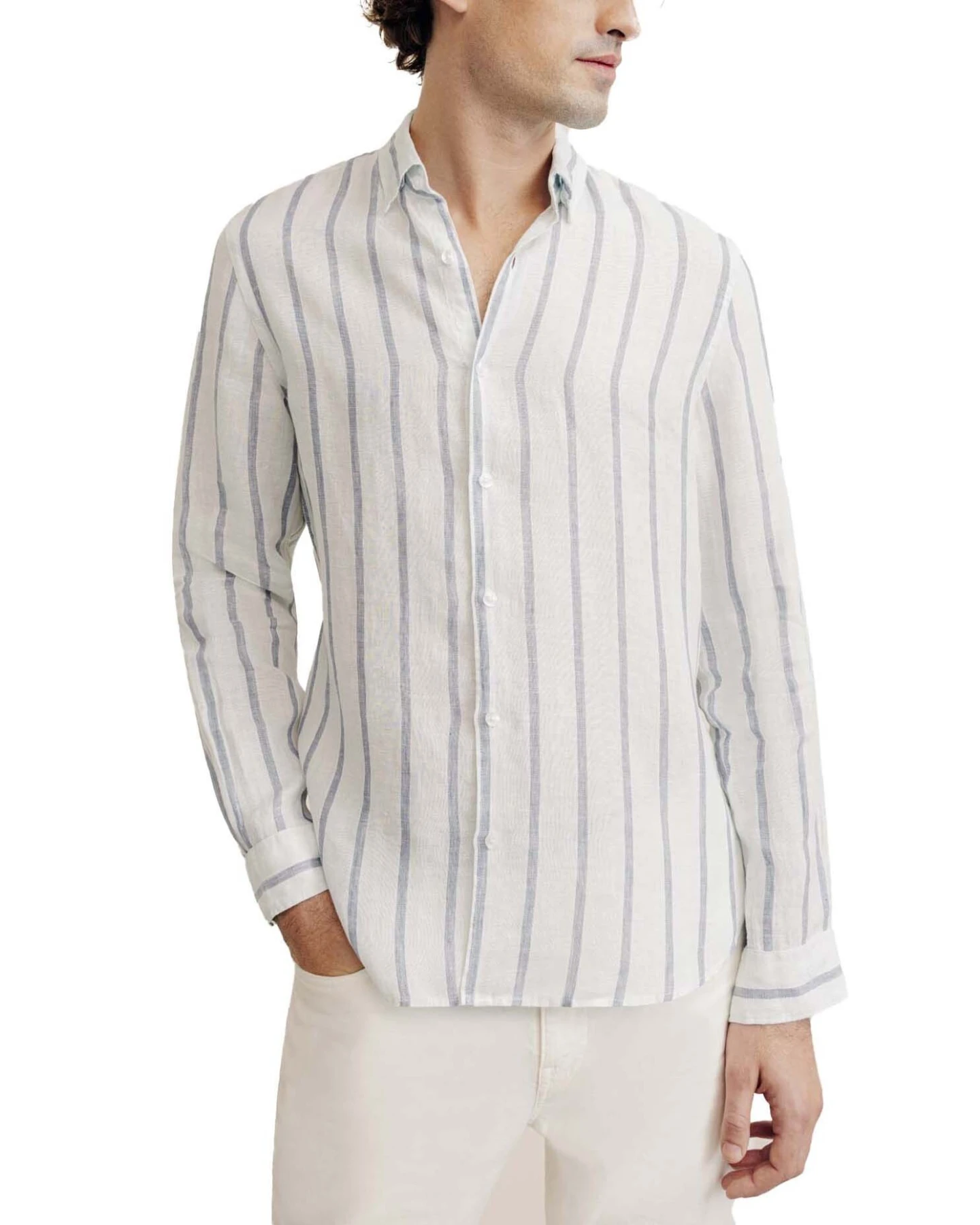 Striped Linen Shirt Gallery