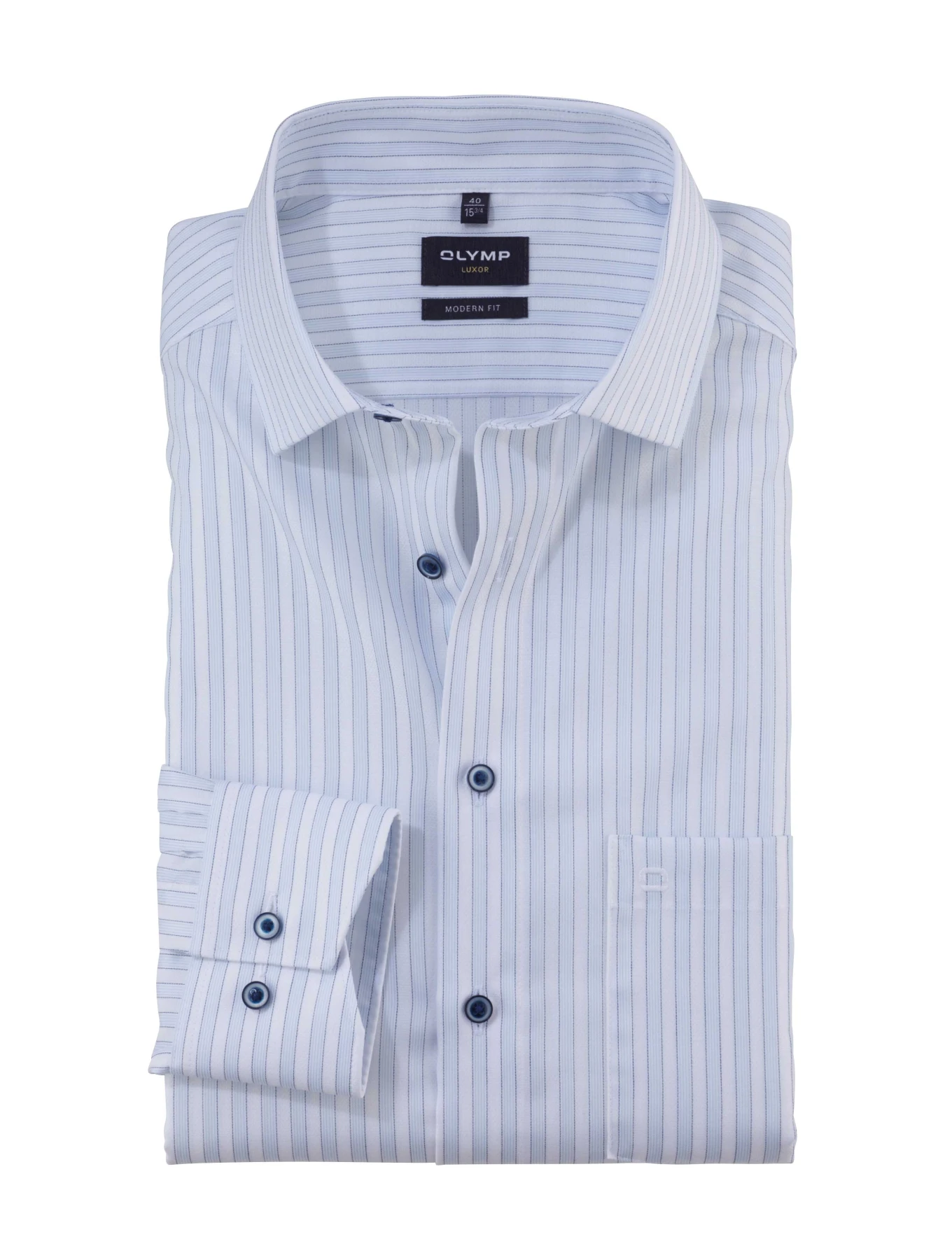 Long Sleeve Modern Fit Striped Shirt Gallery
