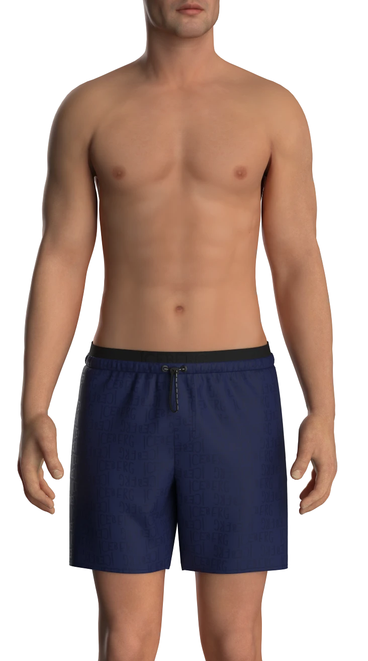 Logo Pattern Swim Shorts Gallery