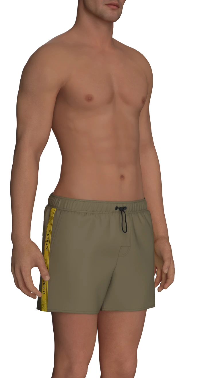 Swim Shorts with Branded Stripe Gallery