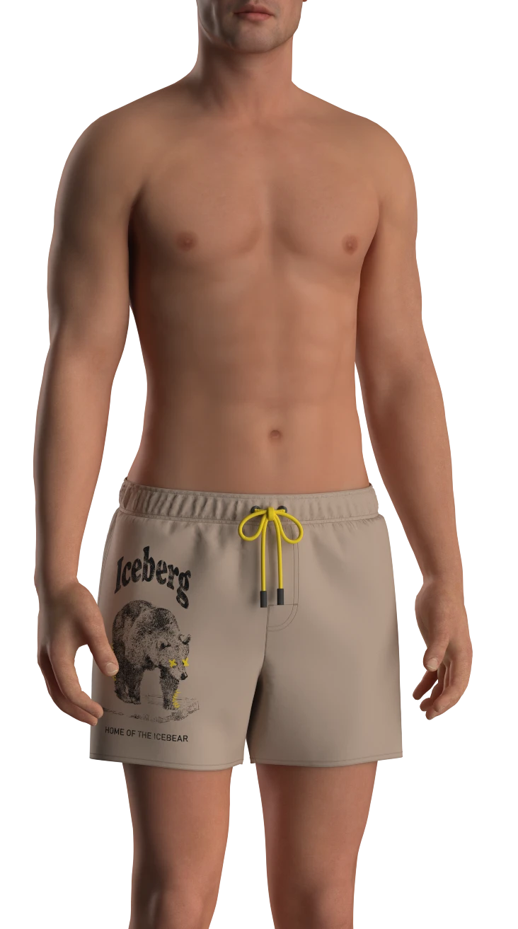 Swim Trunks with Bear Graphic Gallery