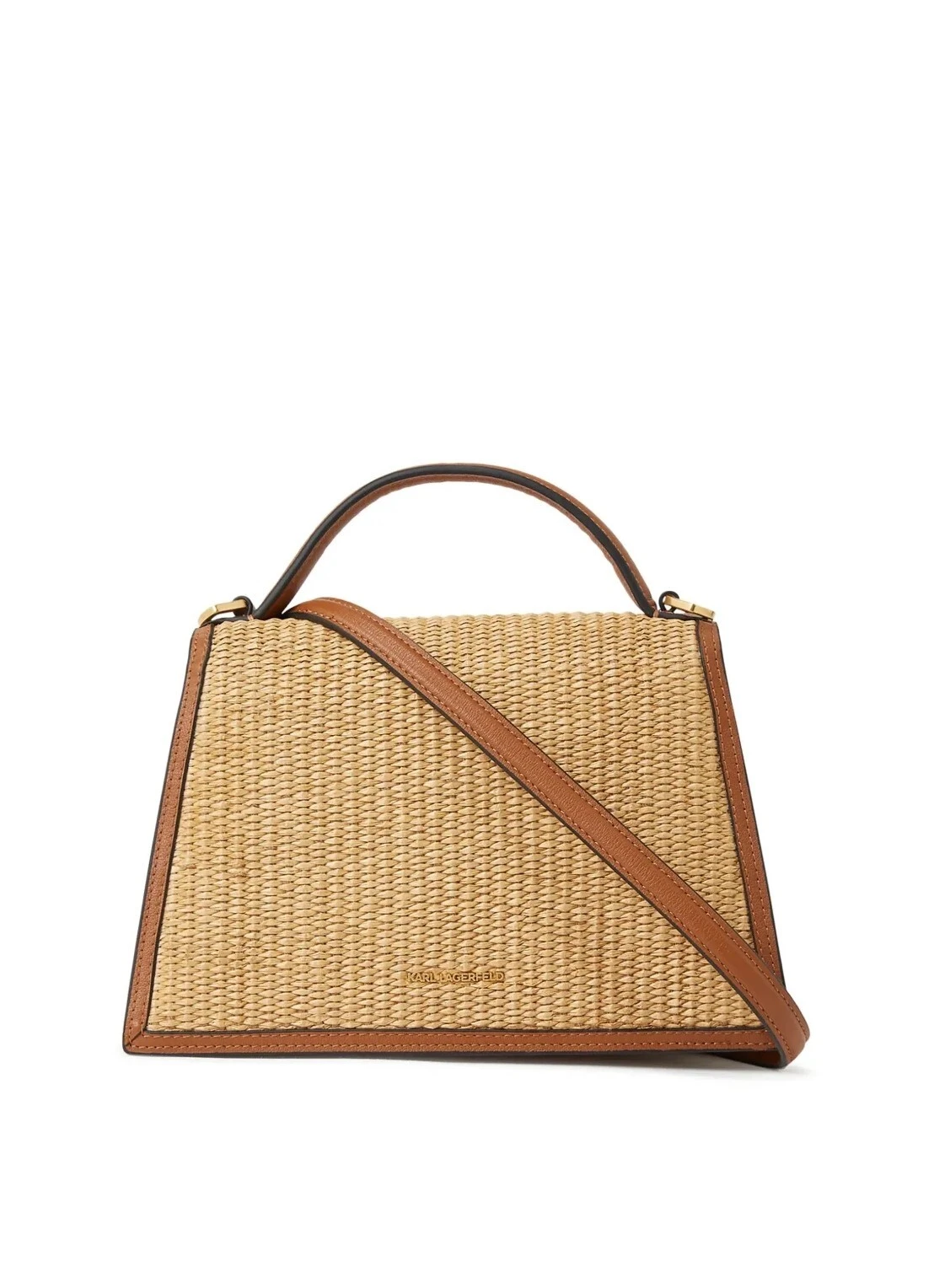 K/SIGNATURE SMALL RAFFIA CROSSBODY BAG Gallery