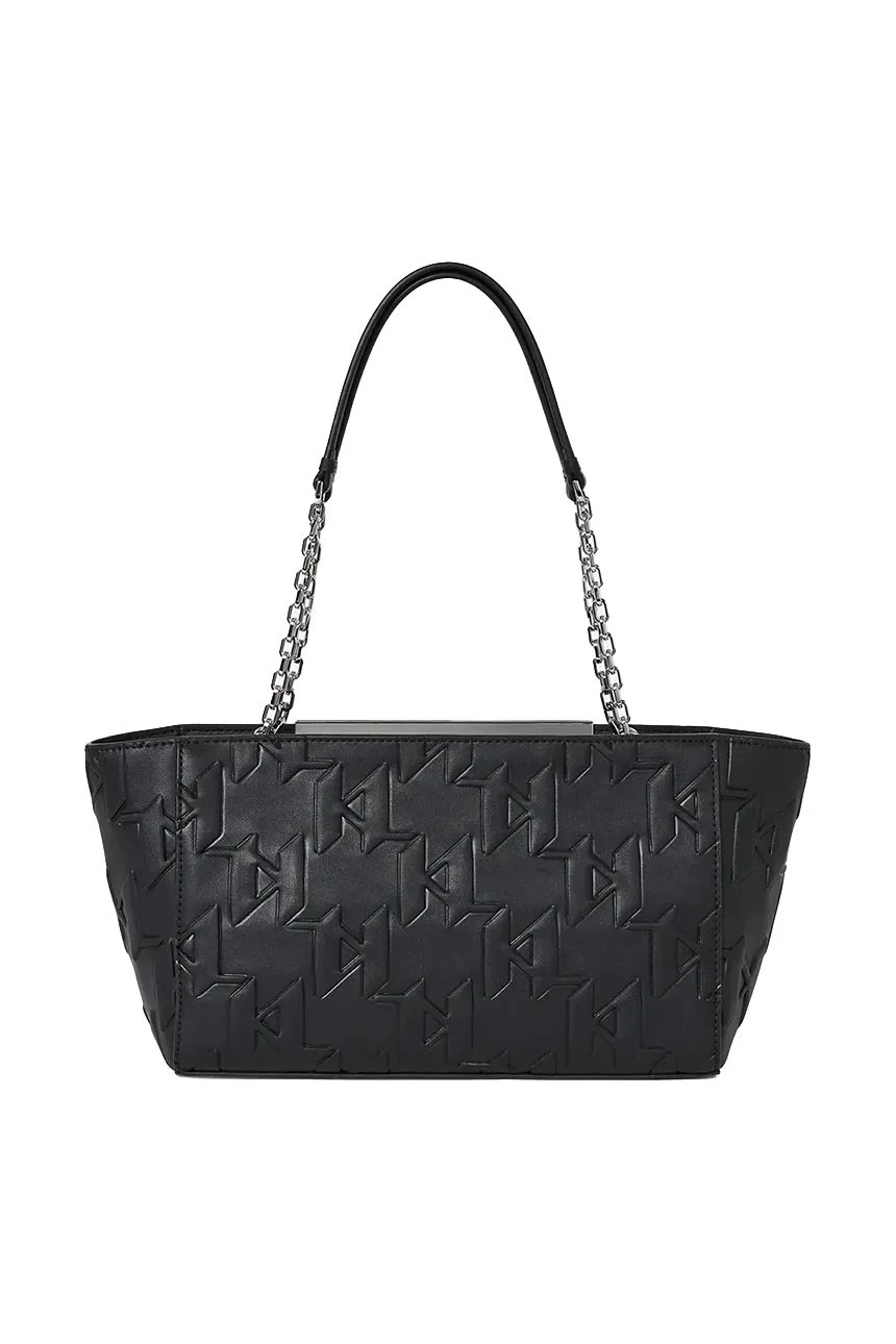 Embossed Tote with Chain Handles Gallery
