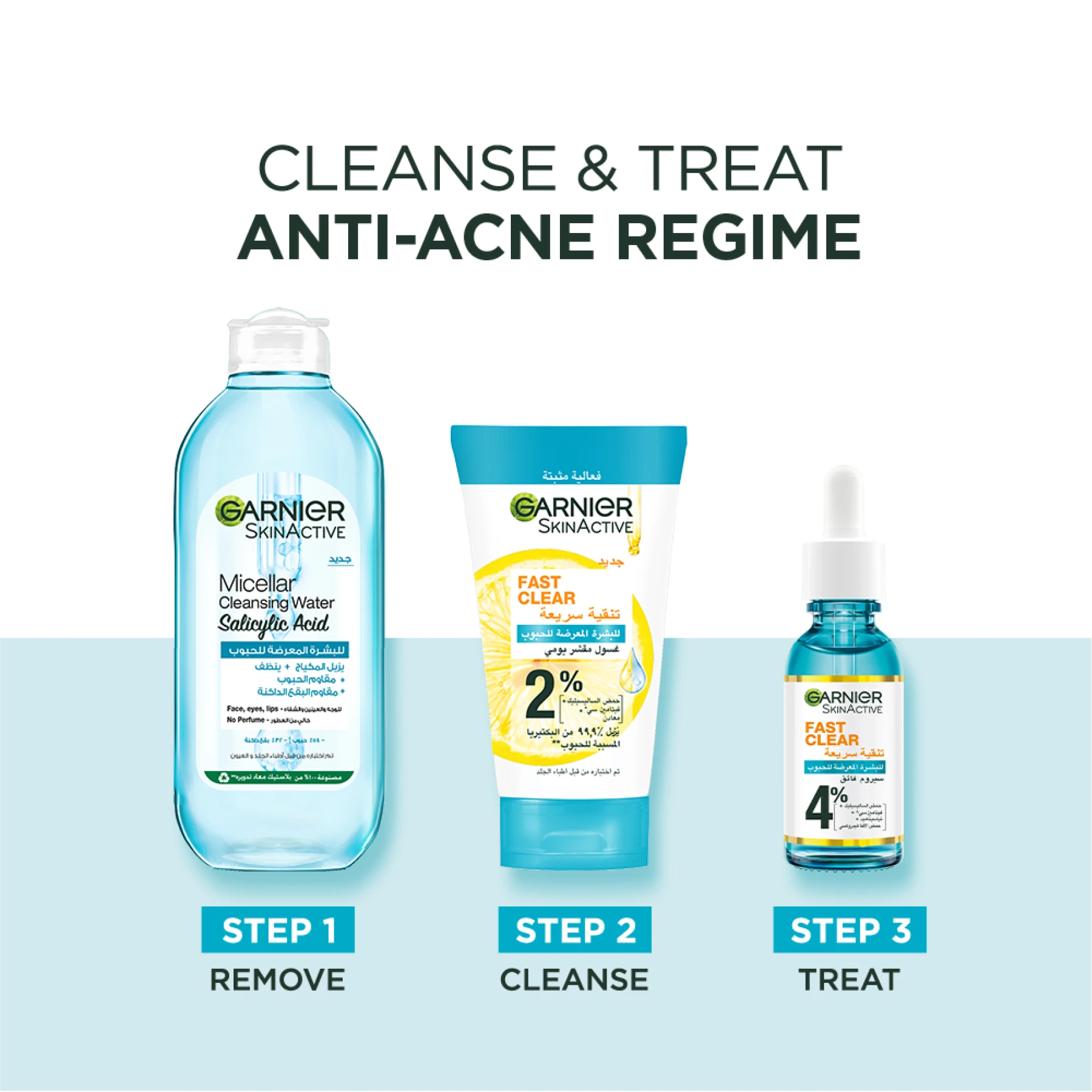 Garnier Fast Clear 4% Salicylic Acid, Vitamin C, Niacinamide, AHA - Anti-Acne Treatment Booster Serum  Gallery