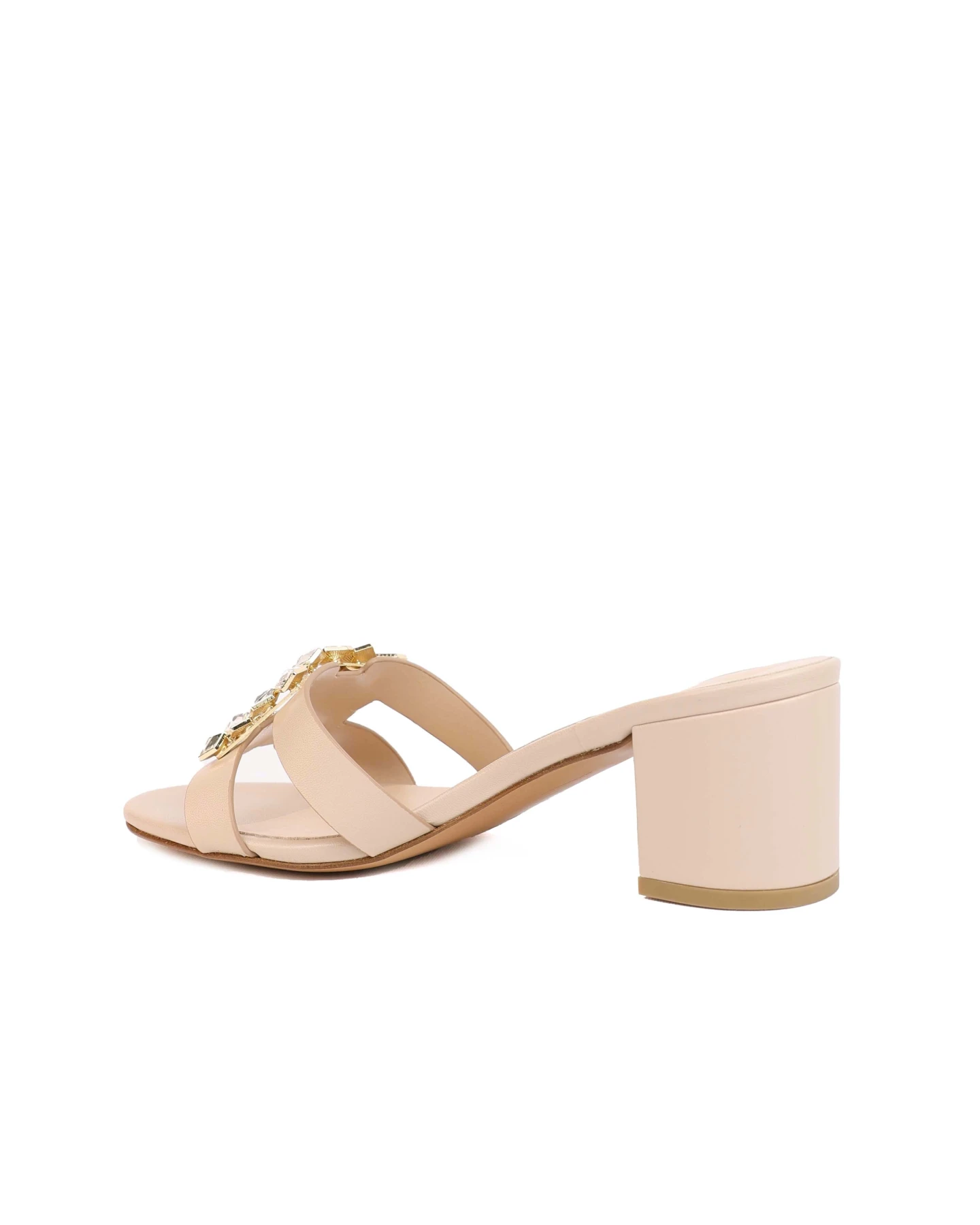 Embellished Buckle Block Heel Mule Gallery