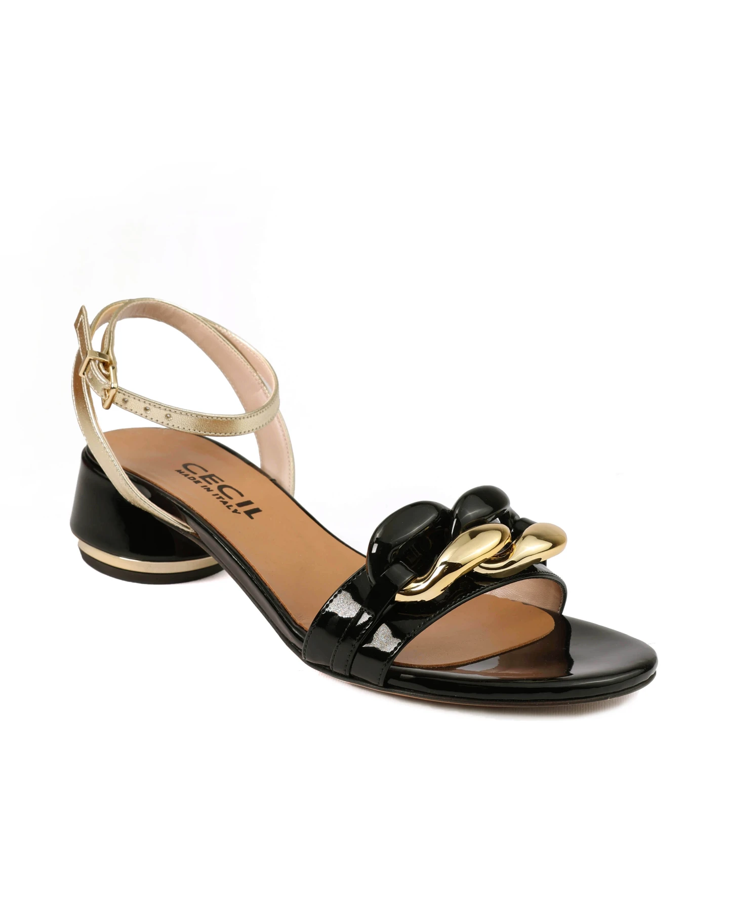 Patent Leather Block Heel Sandals Gallery