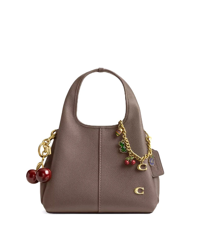 Brass/Multi Motif Chain Bag Charm Gallery
