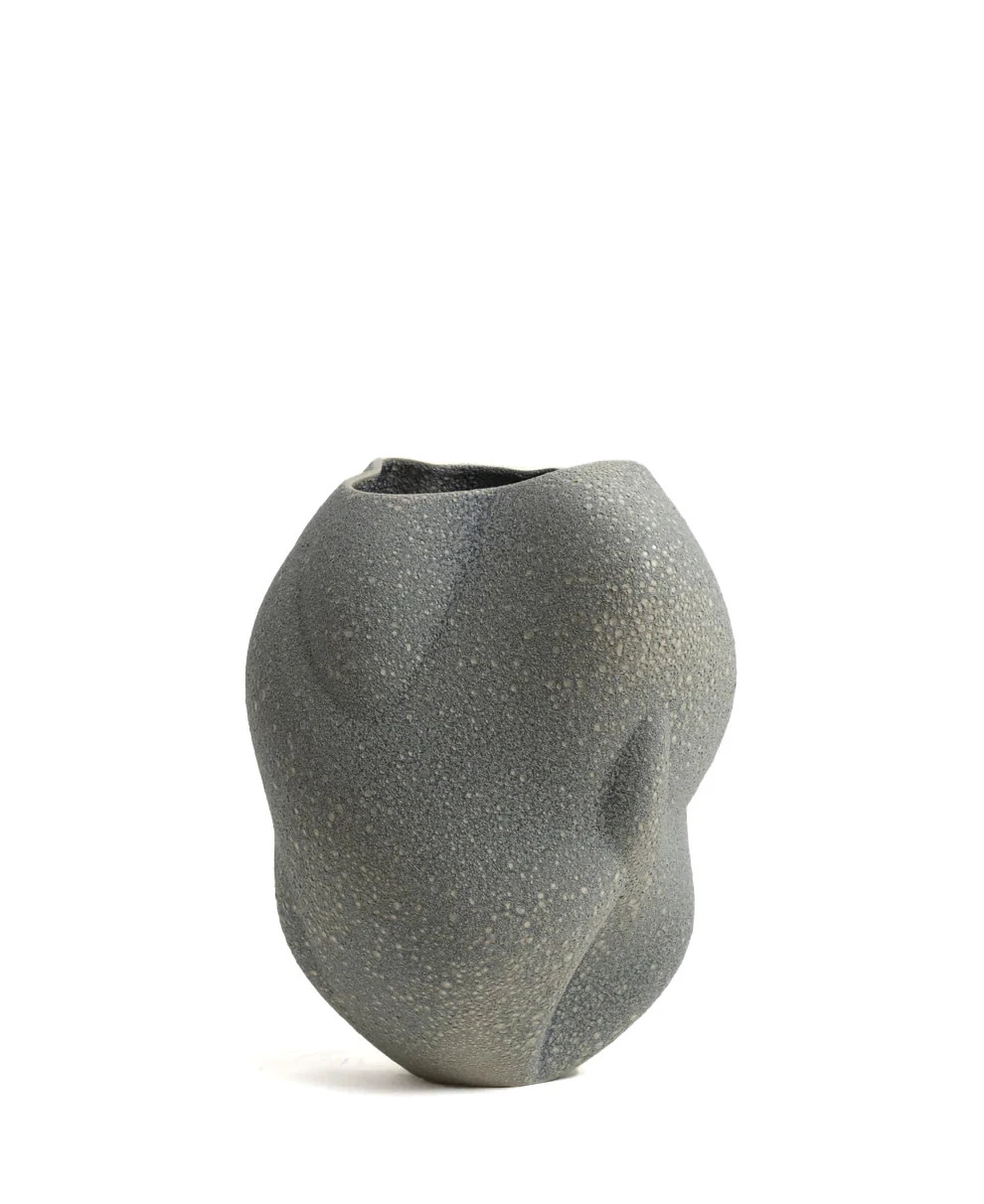 The Embrace Vase - Volcanic Grey Gallery
