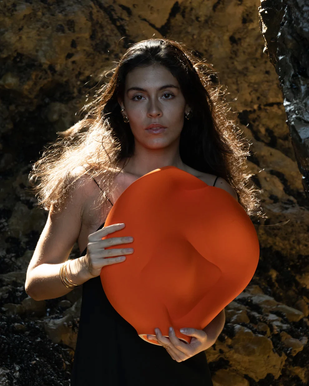 Vase The Heart - Flame Orange Gallery