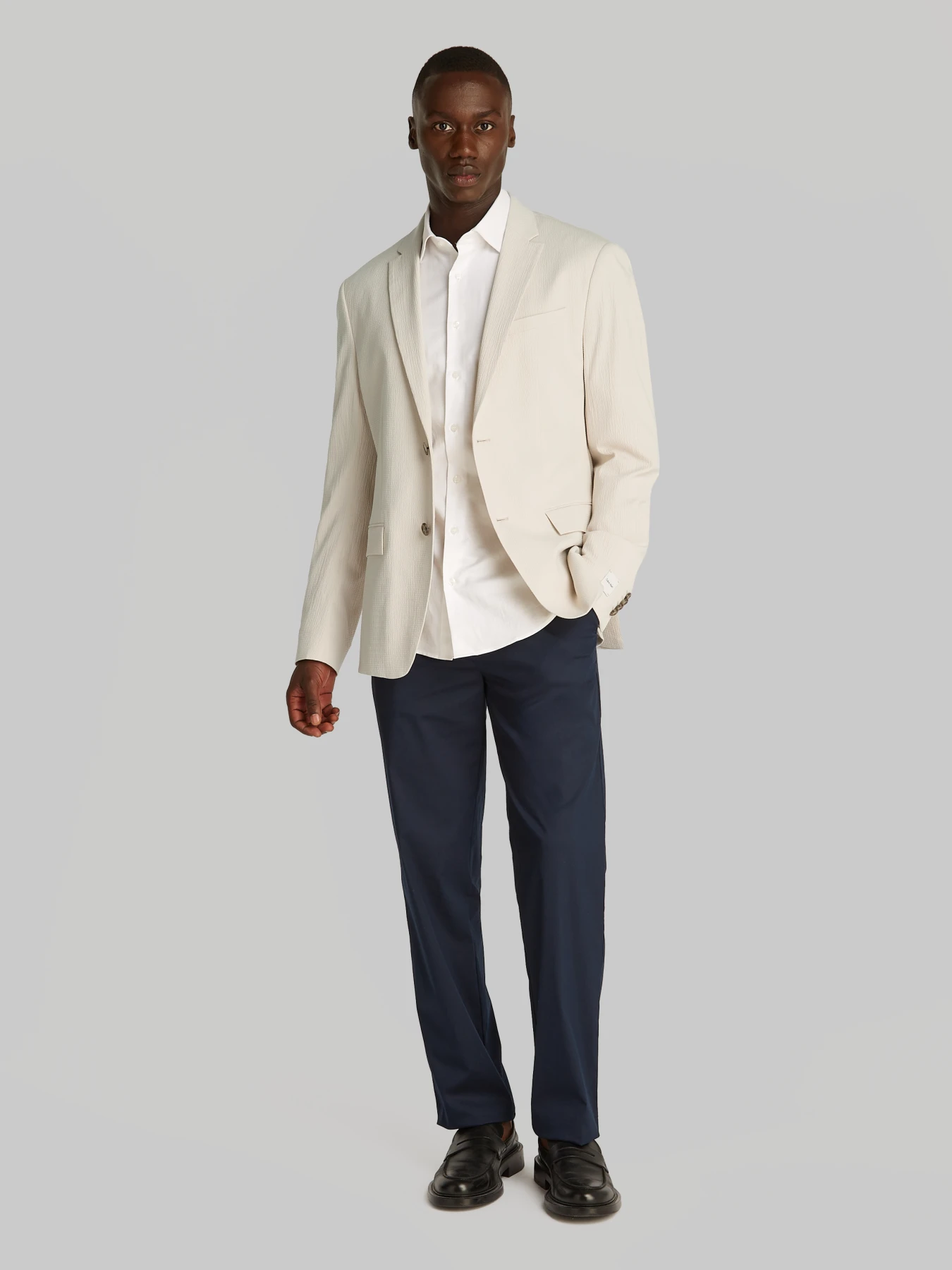 Seersucker Cotton Stretch Blazer Gallery