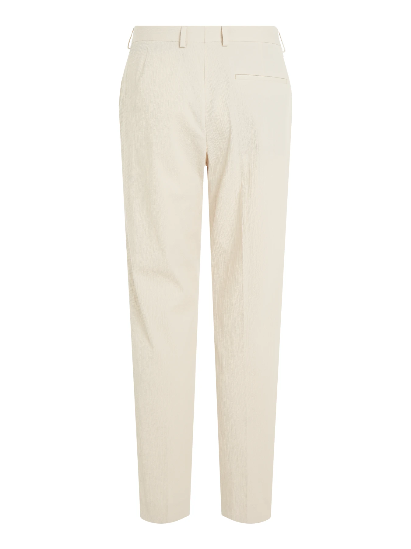 Regular Fit Seersucker Cotton Trousers Gallery
