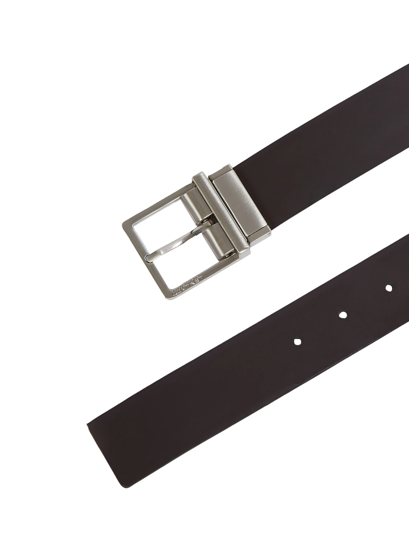 Reversible Leather Belt With Square Buckle Gallery