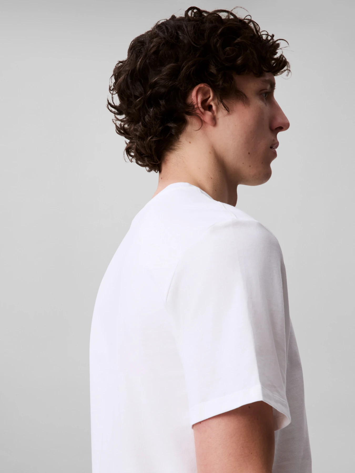 Smooth Cotton V-Neck T-Shirt Gallery